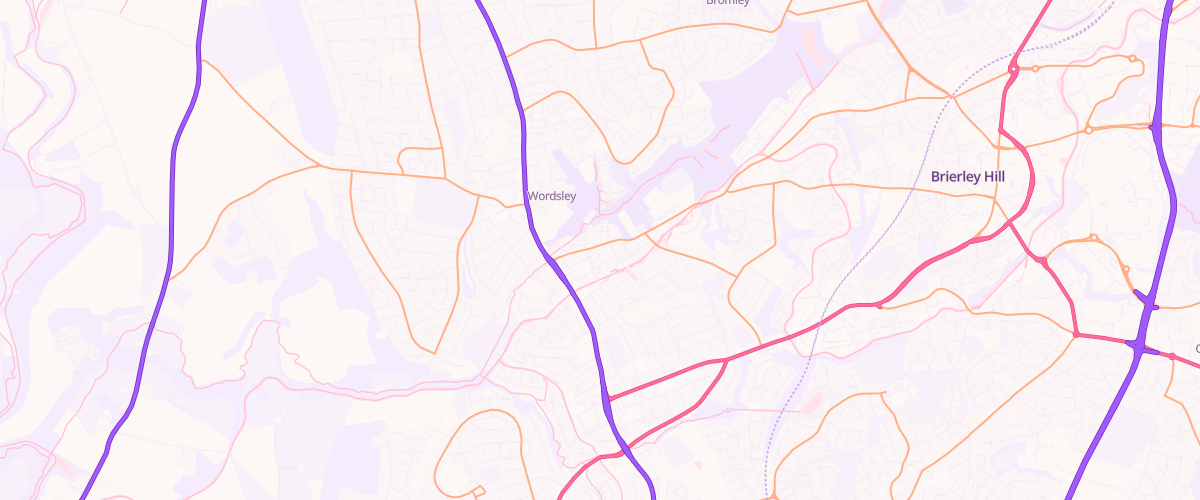 Map showing the location of Pritchards Garages Ltd