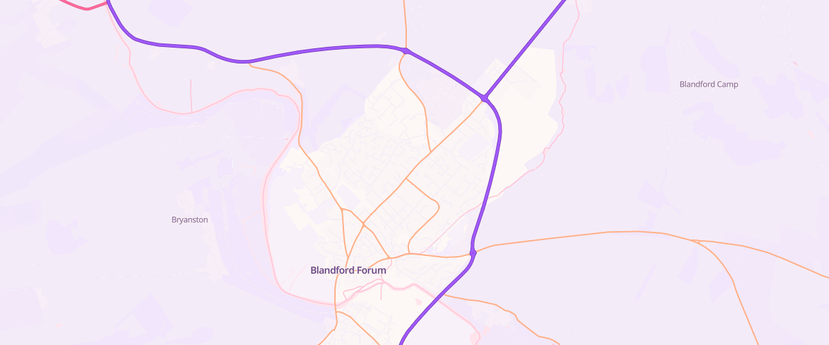 Map showing the location of Damory Garage