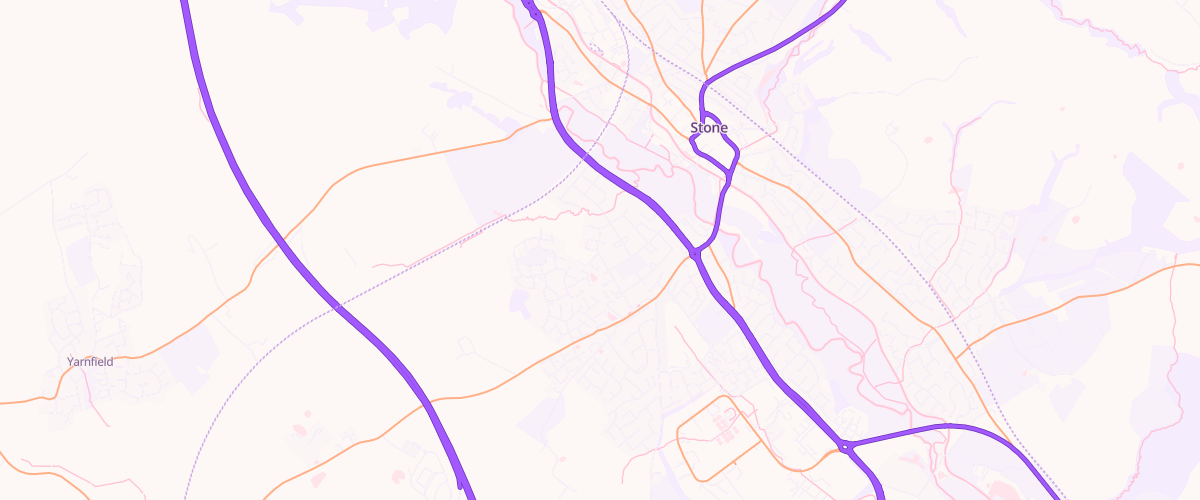 Map showing the location of Shell Little Waitrose Stone
