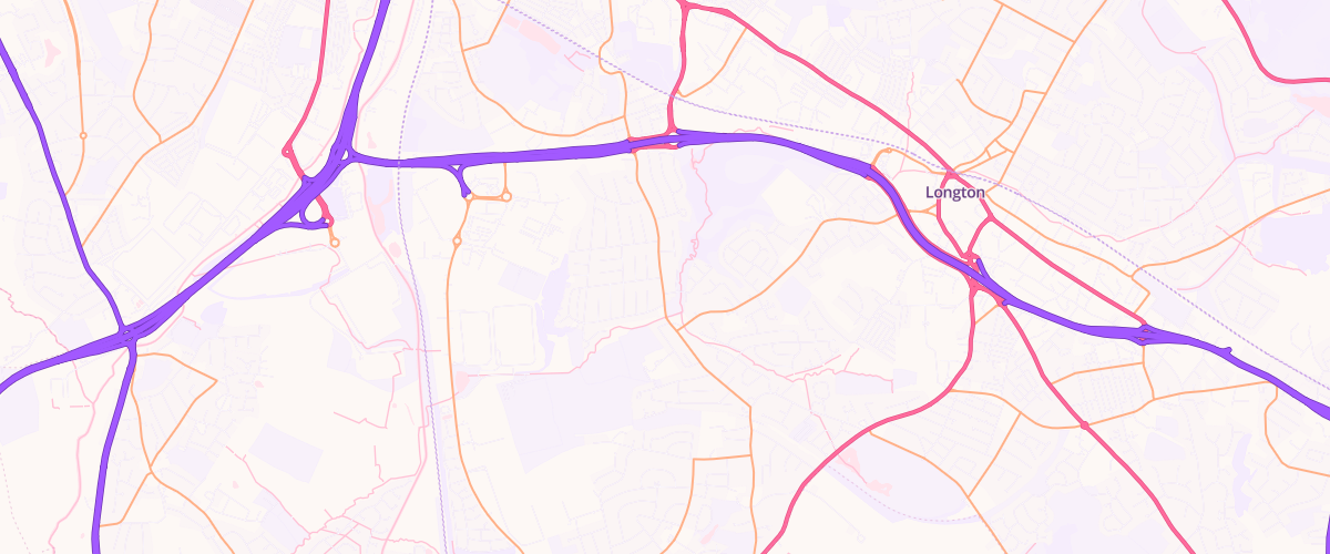 Map showing the location of Asda Euro Blurton Express