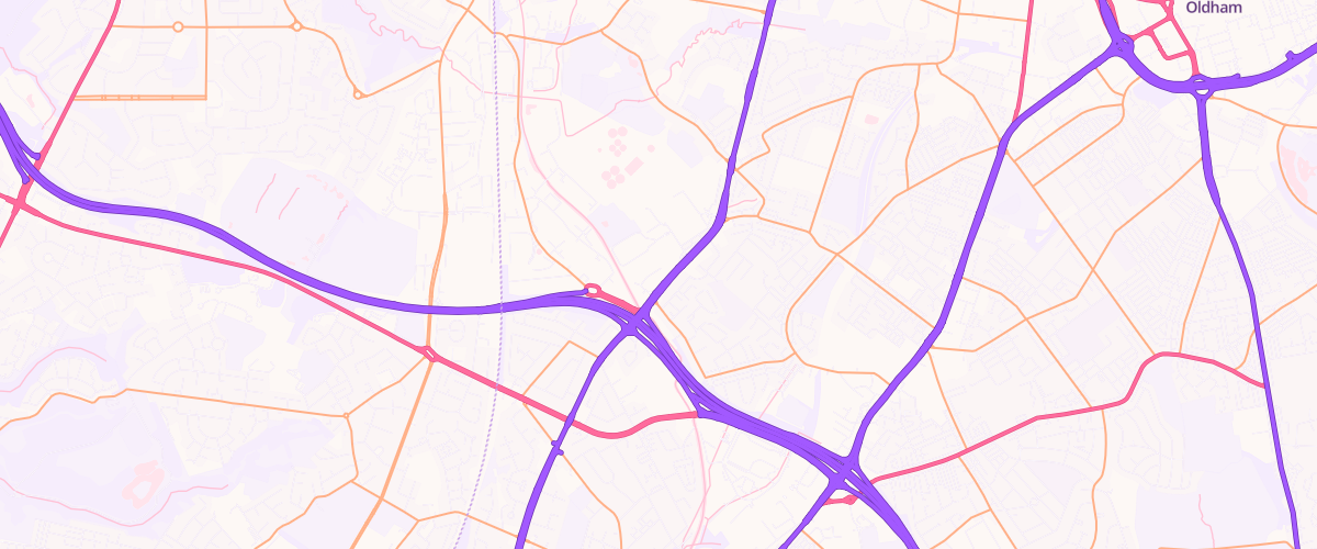 Map showing the location of Costco Wholesale Oldham