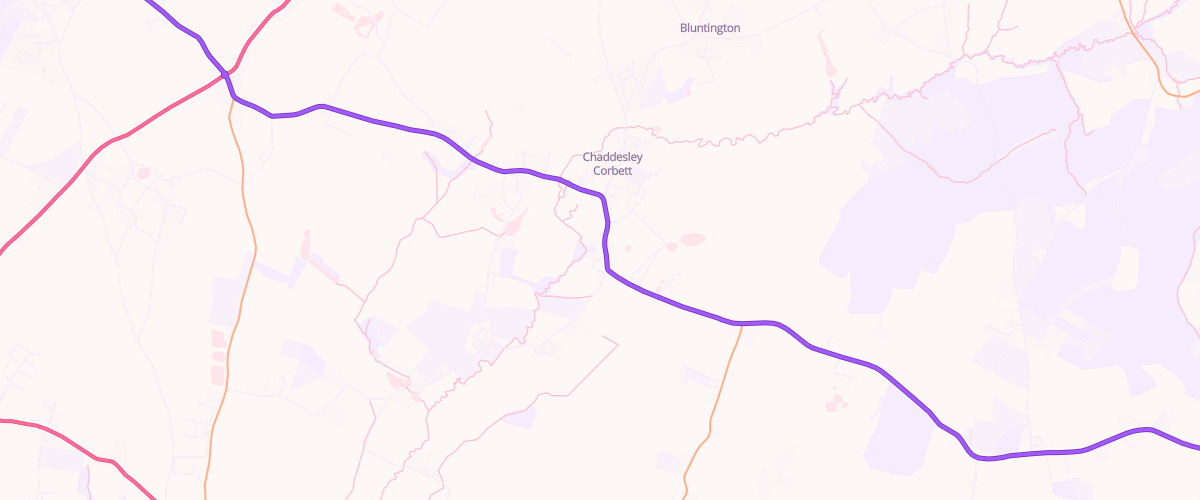 Map showing the location of Chaddesley Garage Ltd