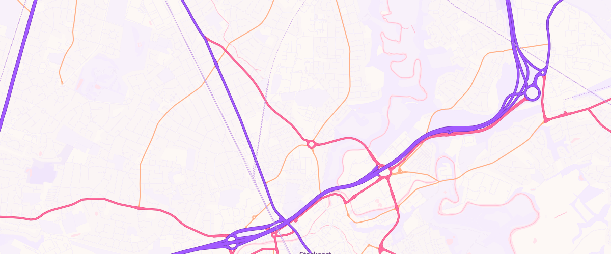 Map showing the location of Asda Reddish Superstore
