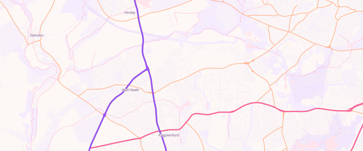 Map showing the location of Mfg Morrisons Kingswinford
