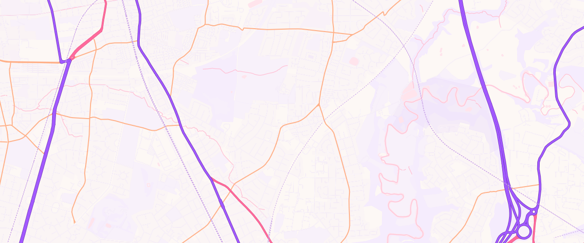 Map showing the location of Reddish Service Station