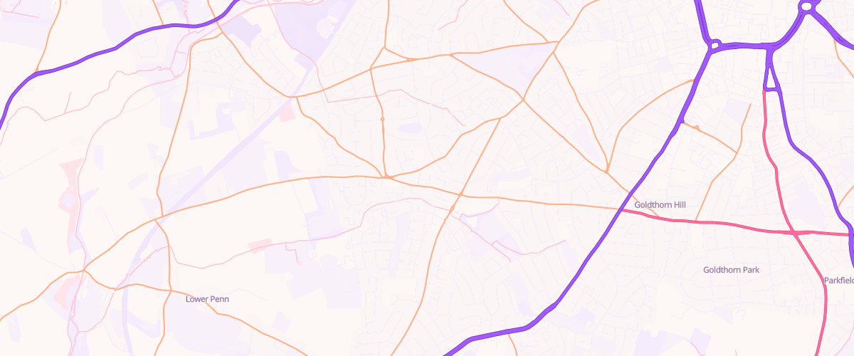 Map showing the location of Asda Merryhill Express Petrol