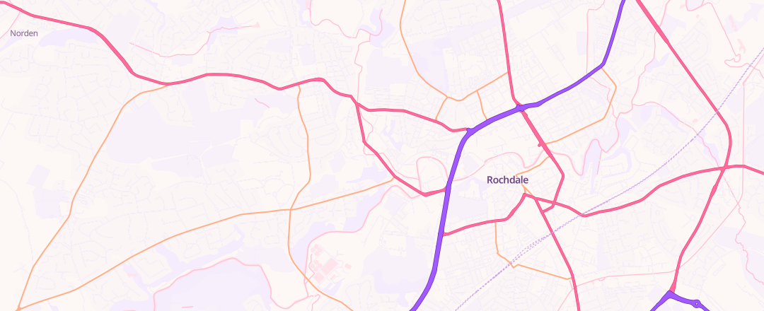 Map showing Acceleration Services Limited, Rochdale