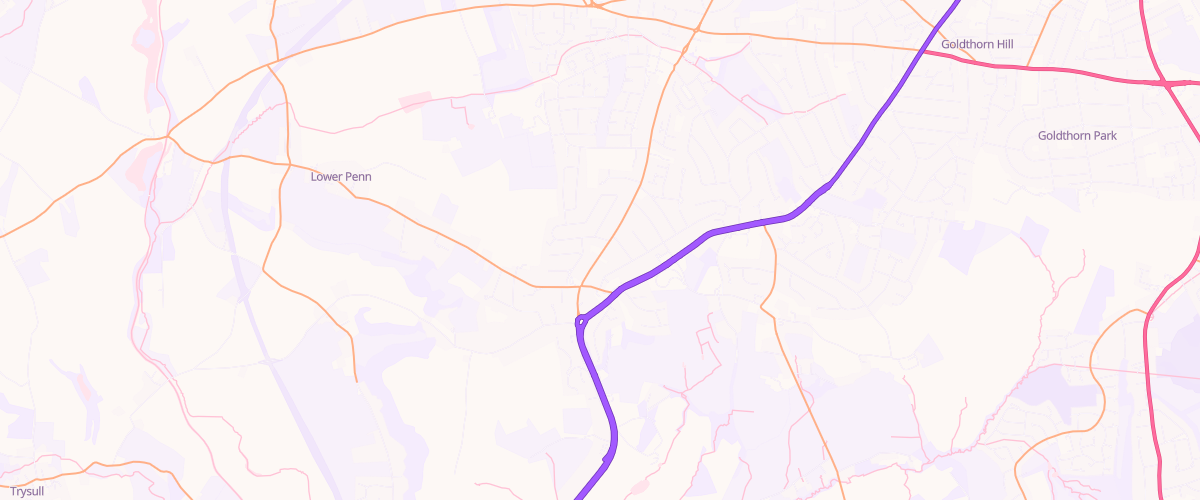 Map showing the location of Mfg Penn