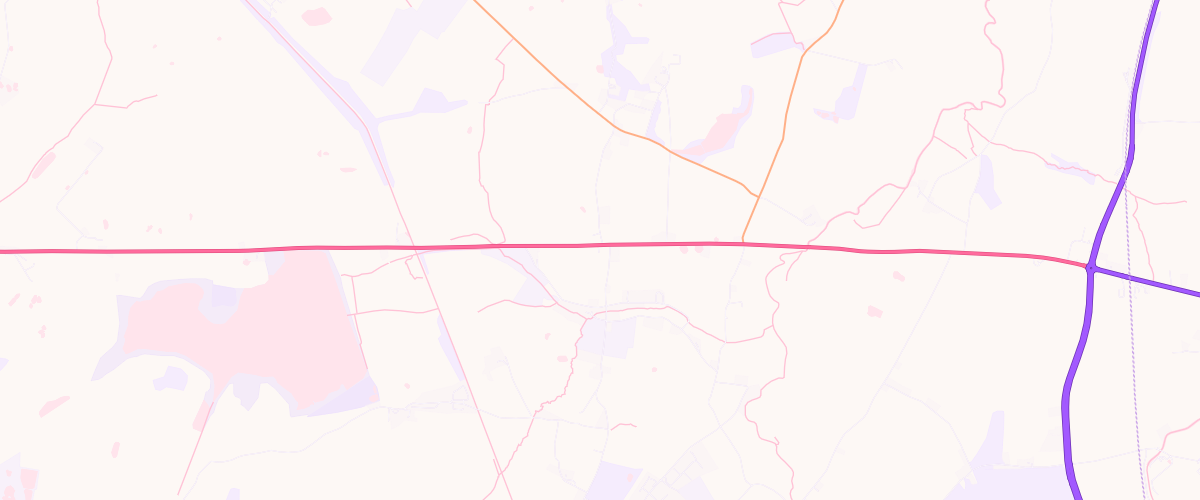 Map showing the location of Stretton Service Station