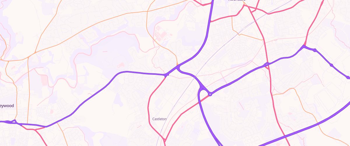Map showing the location of Rochdale Superstore Petrol Filling