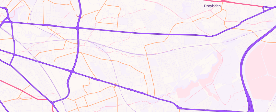 Map showing Budge Autocare Ltd, Manchester