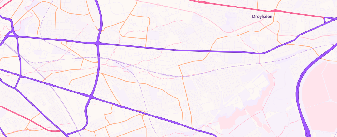 Map showing Manchester City Council, Manchester