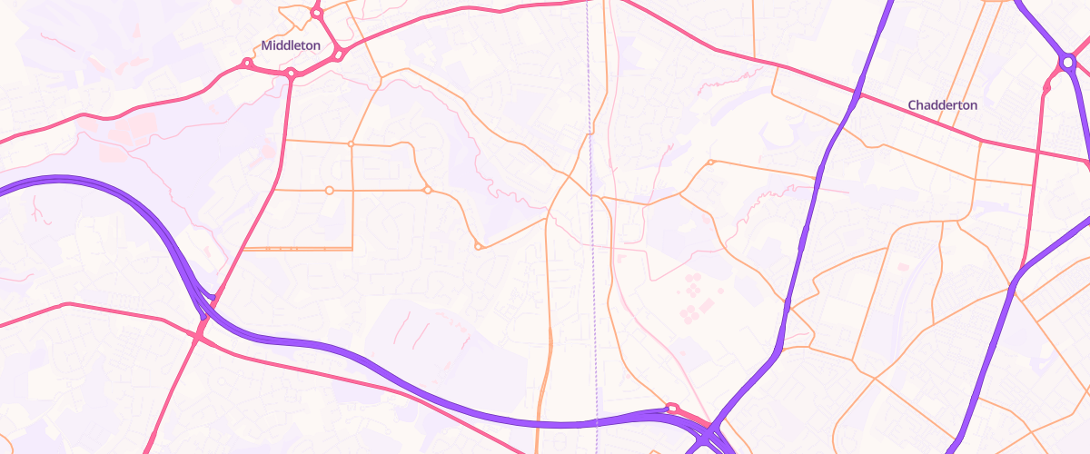 Map showing the location of Mfg Greengate