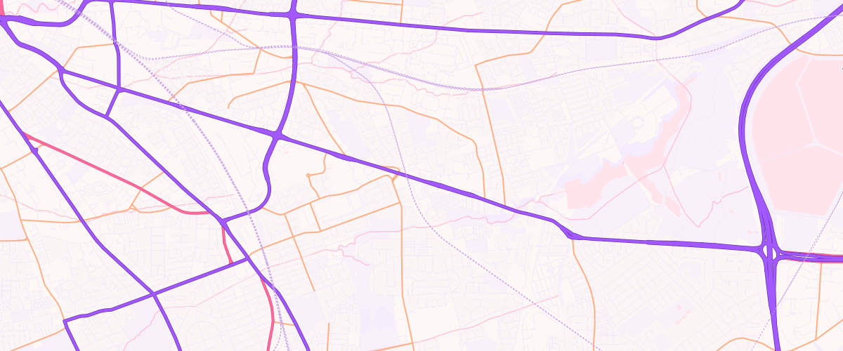 Map showing the location of Gorton Service Station