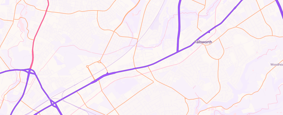 Map showing Scs Motors Limited, Manchester