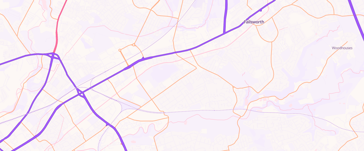 Map showing the location of Murco Briscoe Lane Service