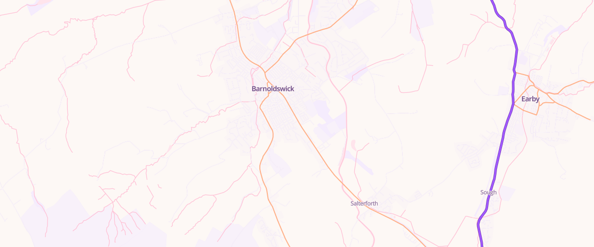 Map showing the location of Gem Kelbrook Road