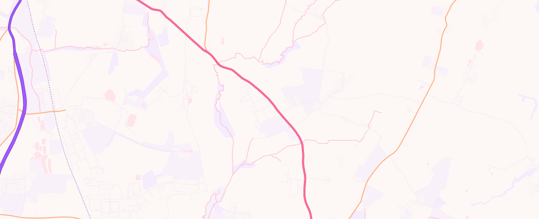 Map showing Kidderminster Mot, Rushock