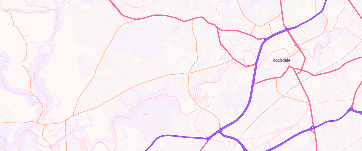 Map showing the location of Bury Road Service Station