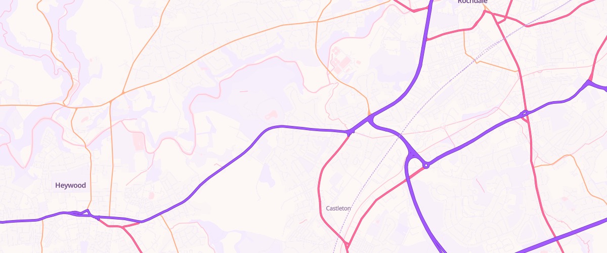 Map showing the location of Marland Service Station