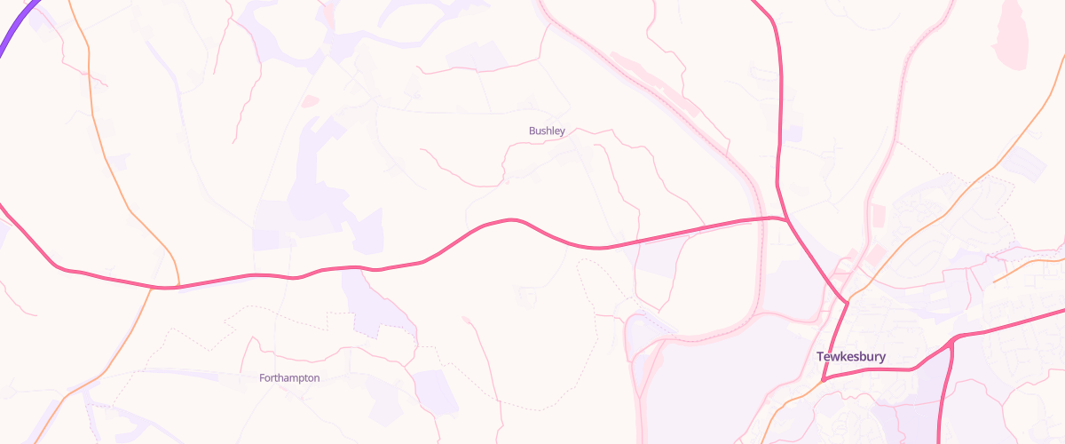 Map showing the location of Ledbury Road Services