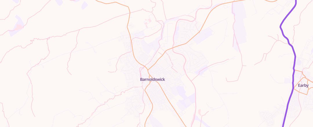 Map showing Vicarage Motor Company Ltd, Barnoldswick