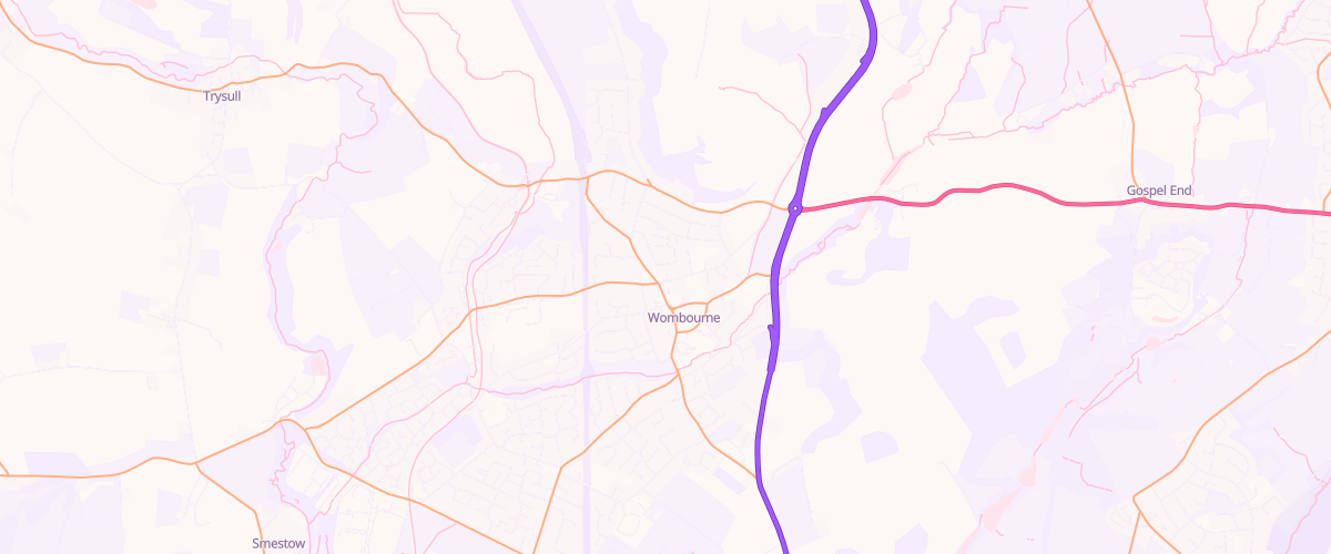 Map showing the location of Tgc Wombourne