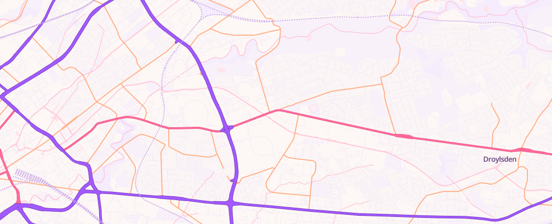Map showing Kwik Mot Manchester Ltd, Manchester