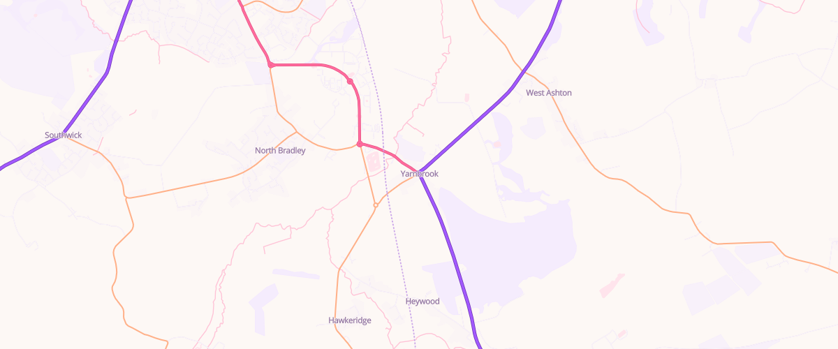 Map showing the location of Mfg Yarnbrook