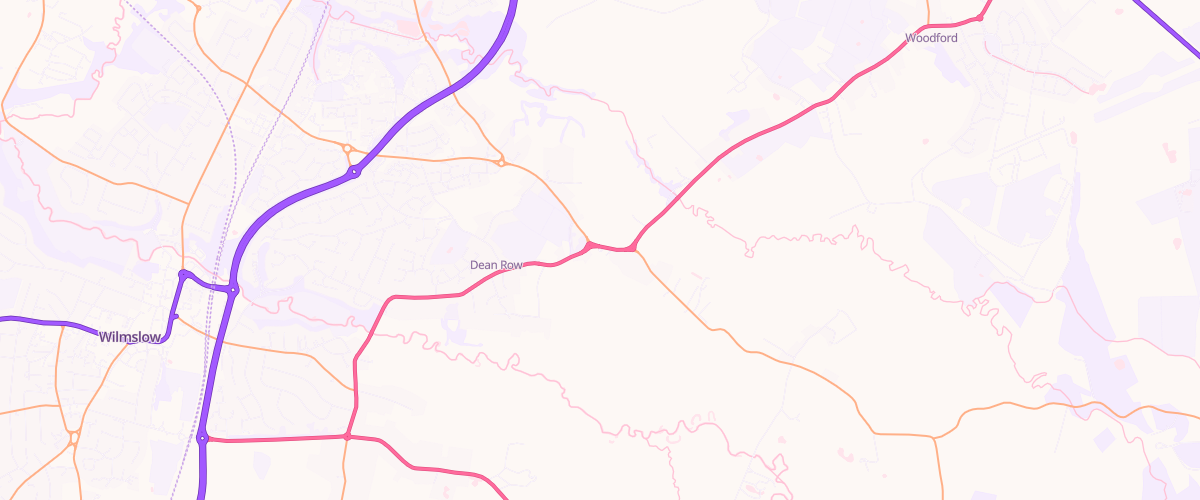 Map showing the location of Shell Dean Row