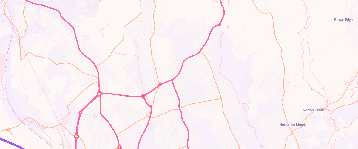 Map showing the location of Mfg Stoke On Trent