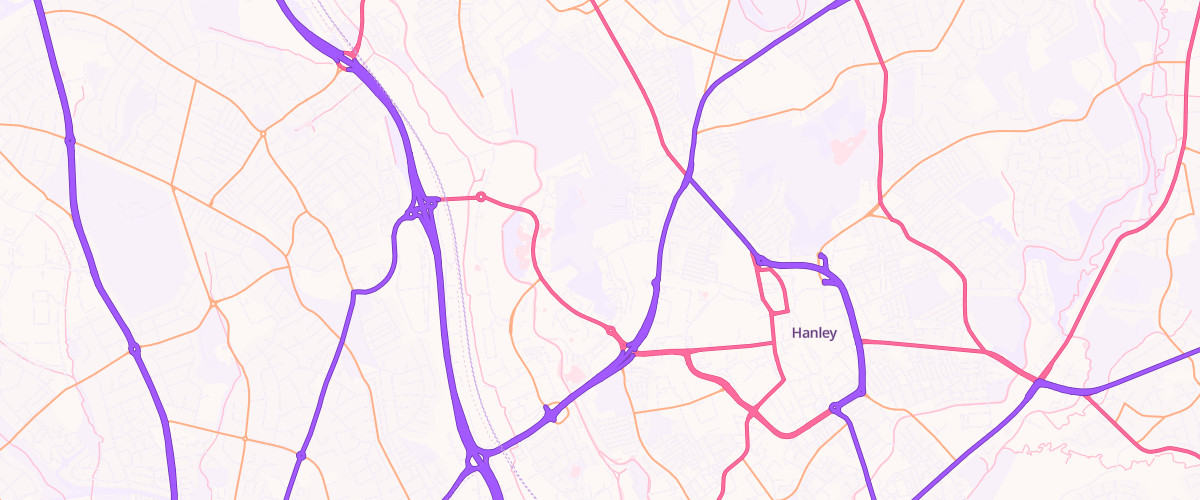 Map showing the location of Mfg Morrisons Stoke