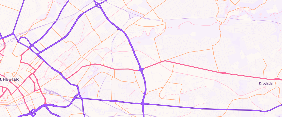 Map showing the location of Asda Eastlands Supercentre