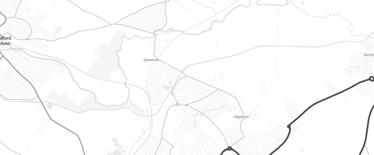 Map showing the location of Central Convenience Hilperton