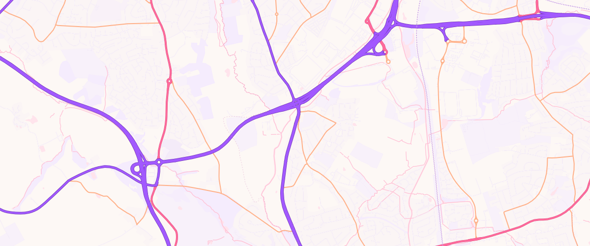 Map showing the location of Asda Hanford Express Petrol