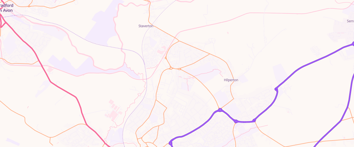 Map showing the location of Central Convenience - Hilperton