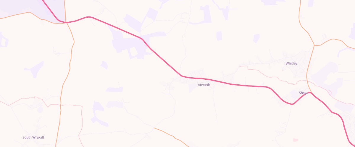 Map showing the location of Central Convenience Atworth