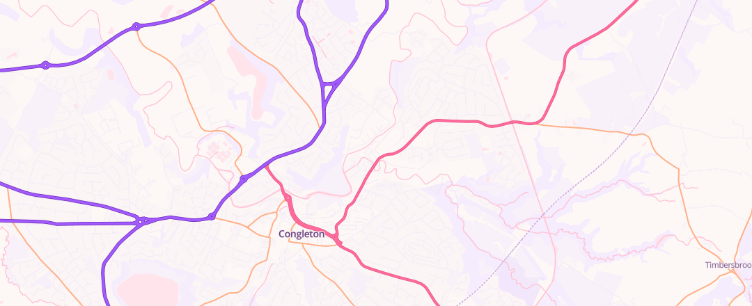 Map showing Lrc 4x4 Ltd, Congleton