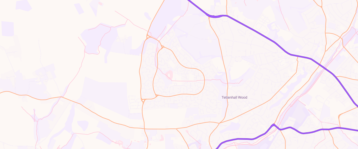 Map showing the location of Sainsburys Perton