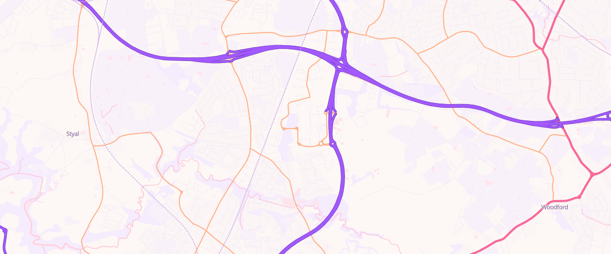 Map showing the location of Wilmslow Handforth Extra Petrol