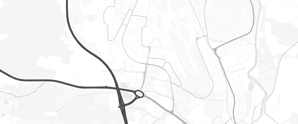 Map showing the location of Aberdeen Airport Service Station