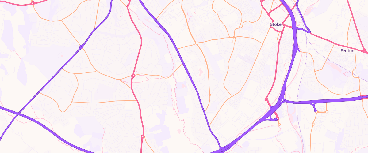Map showing the location of Stoke-On-Trent Superstore Petrol Filling