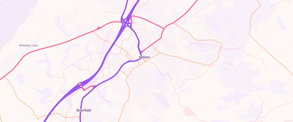 Map showing the location of Walverden Service Station