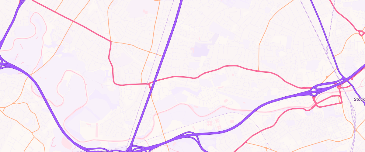 Map showing the location of Heaton Mersey Sf Connect