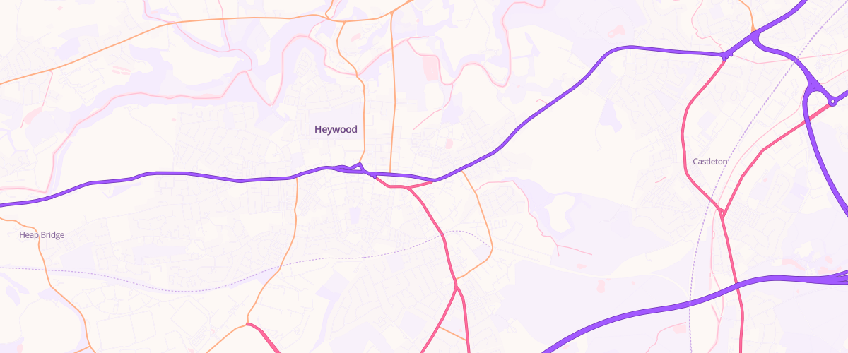 Map showing the location of Heywood York St Esso