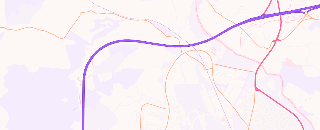 Map showing Overton Garage, Aberdeen