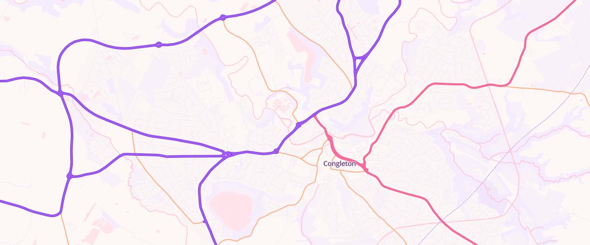 Map showing the location of Shell Congleton