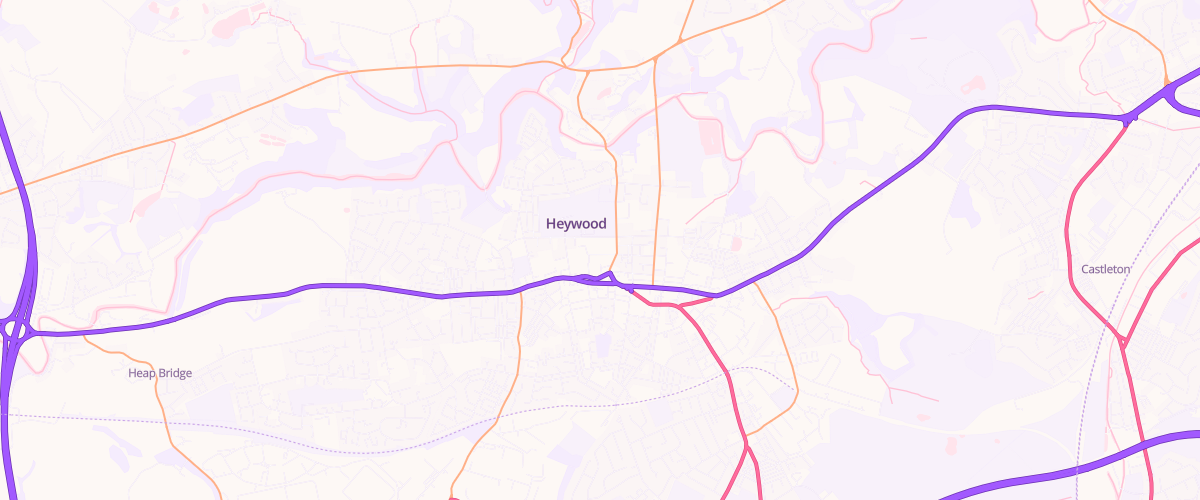 Map showing the location of Mfg Morrisons Heywood