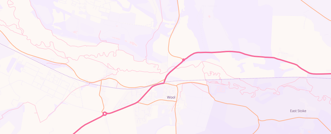 Map showing Station Garage, Wareham