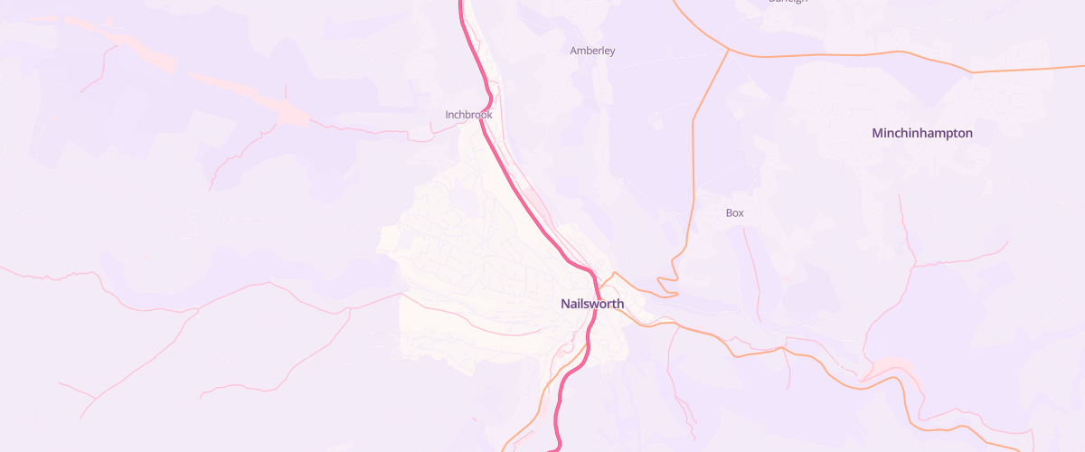 Map showing the location of Shell Nailsworth
